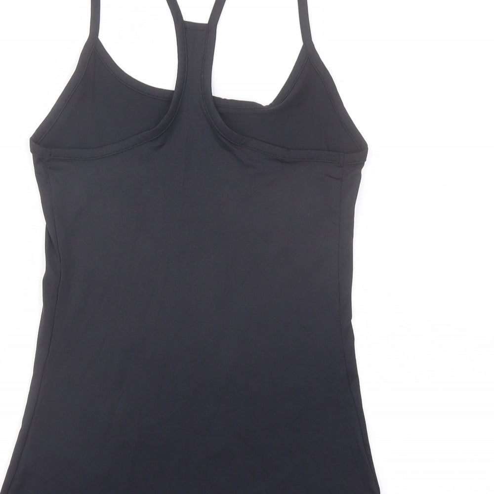 Good Moove Womens Blue Polyester Basic Tank Size 6 Round Neck Pullover
