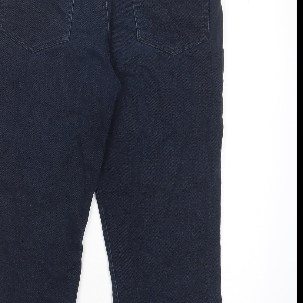 Epilogue Womens Blue Cotton Bermuda Shorts Size 12 L20 in Regular Zip - Pockets