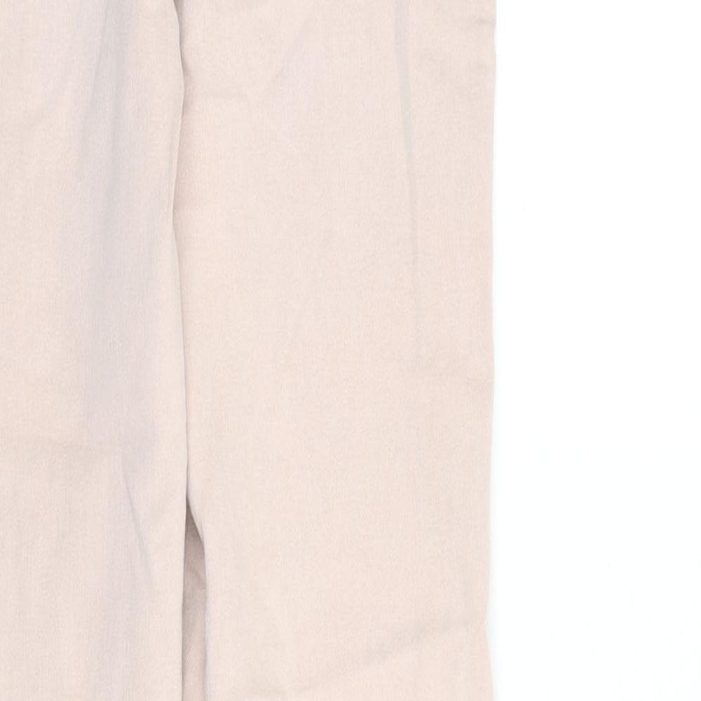 Marks and Spencer Womens Pink Cotton Skinny Jeans Size 6 L24 in Slim Zip - Cropped