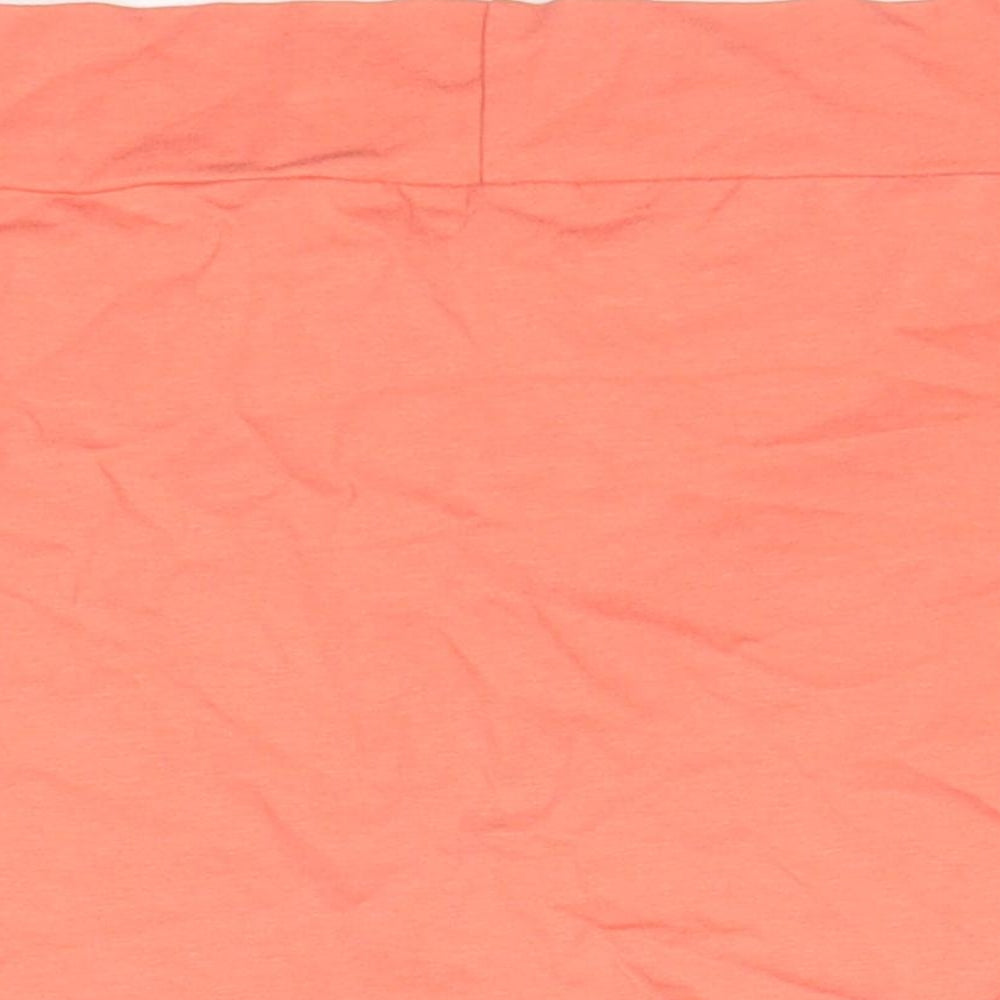 ASOS Womens Orange Cotton Cropped Tank Size 8 Off the Shoulder