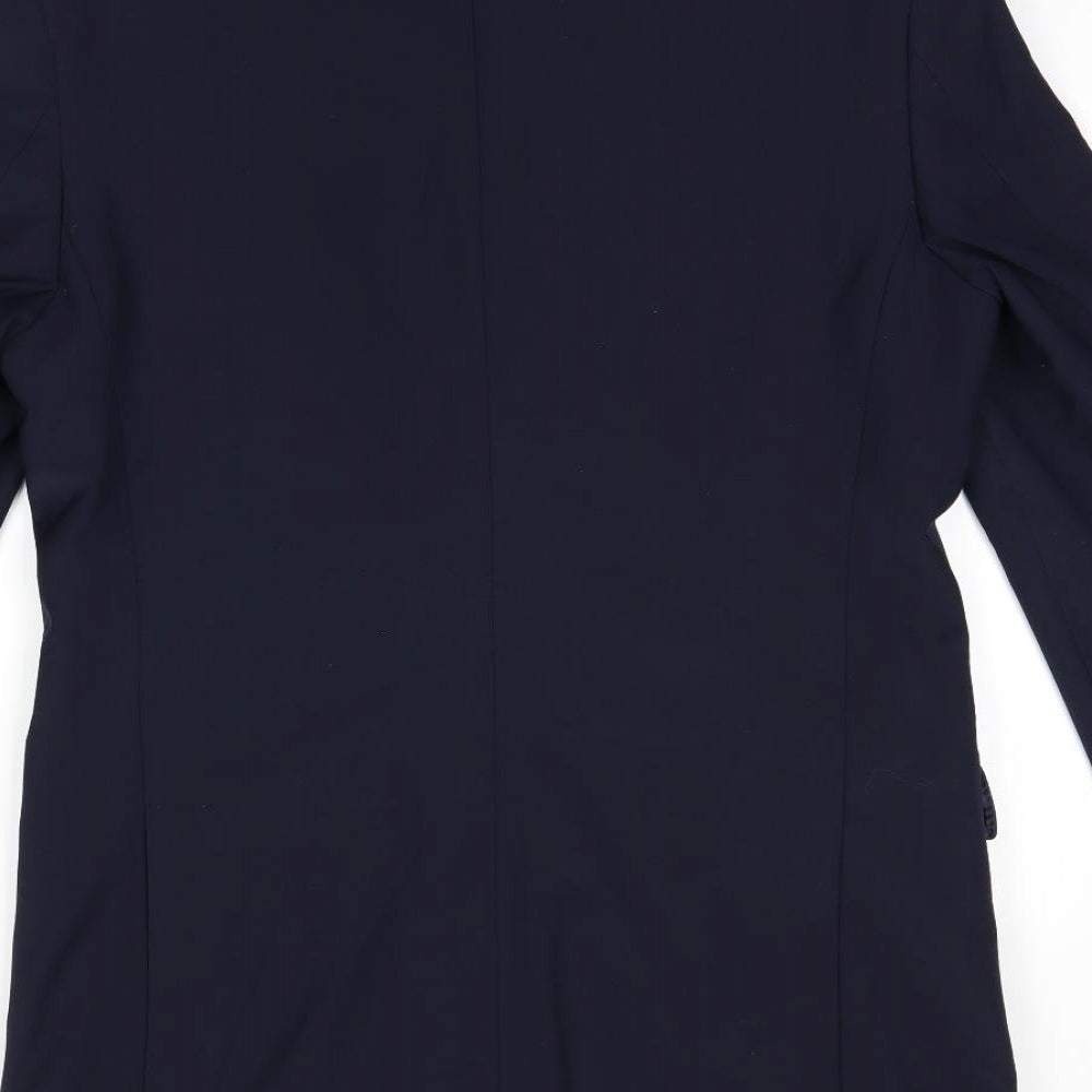Marks and Spencer Mens Blue Wool Jacket Suit Jacket Size 38 Regular