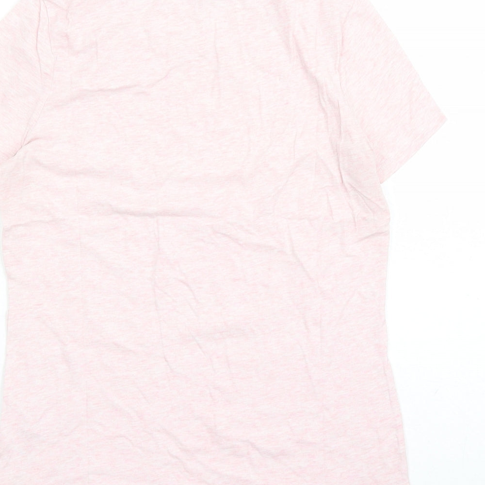 Hobbs Womens Pink 100% Cotton Basic T-Shirt Size XS Round Neck