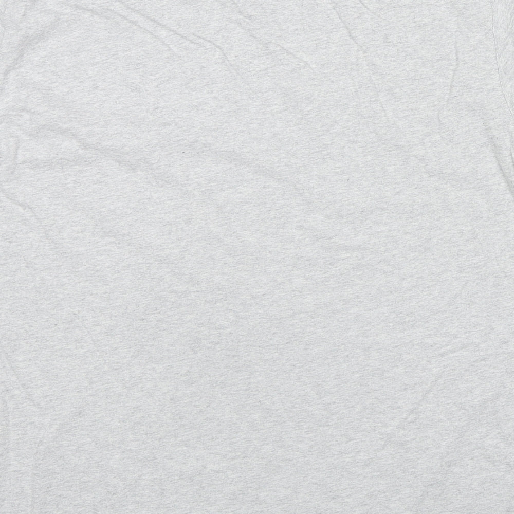 Norse Projects Womens Grey Cotton Basic T-Shirt Size M Round Neck - Logo