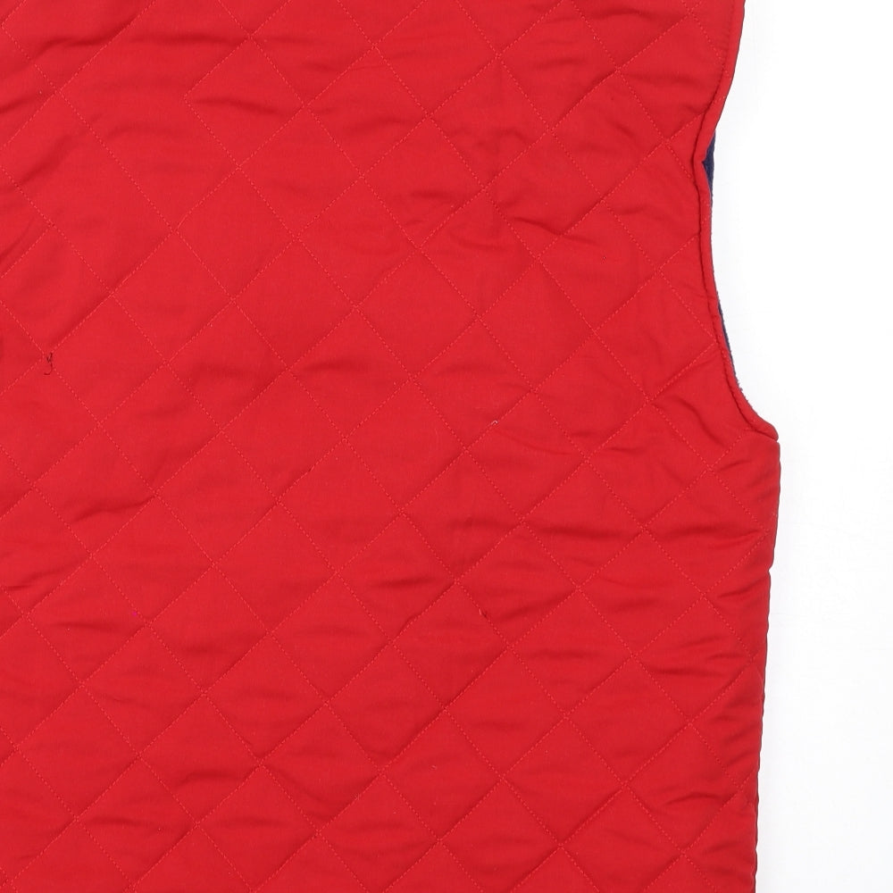 Royal Harbour Womens Red Gilet Waistcoat Size M Zip