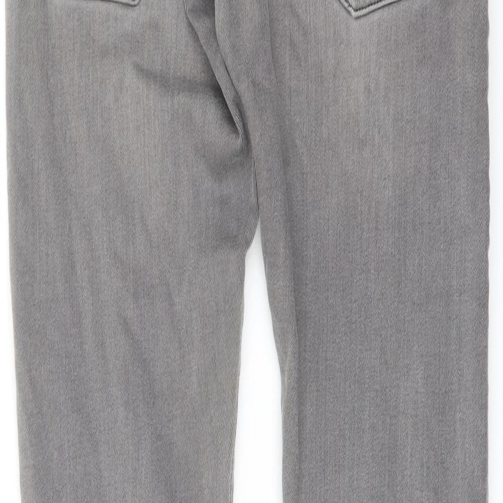 Raw Mens Grey Cotton Skinny Jeans Size 28 in L32 in Regular Button