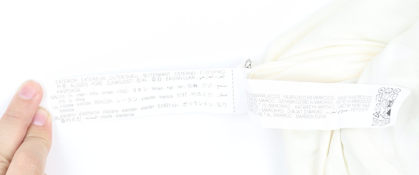 Zara Women's Multicoloured Strapless Bodycon Dress M