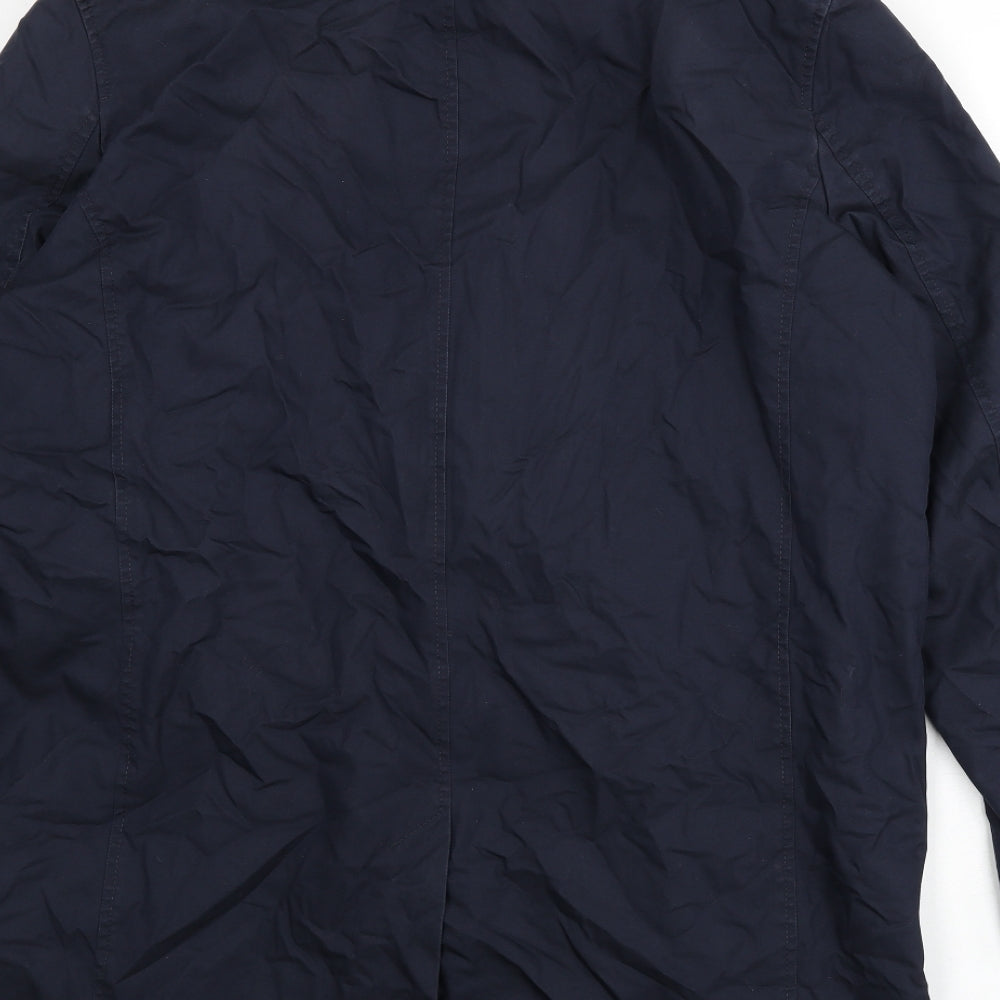 Jaeger Mens Blue Jacket Size XL Button