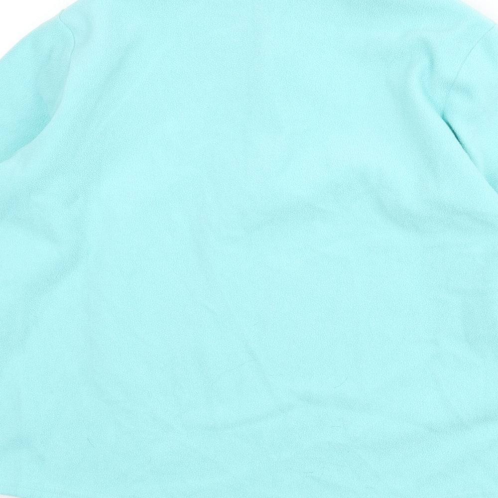 DECATHLON Girls Blue Polyester Pullover Sweatshirt Size 14-15 Years Zip
