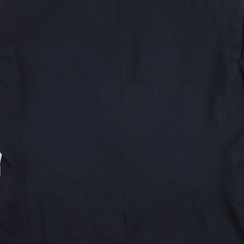 NEXT Mens Blue Polyester Jacket Suit Jacket Size 40 Regular