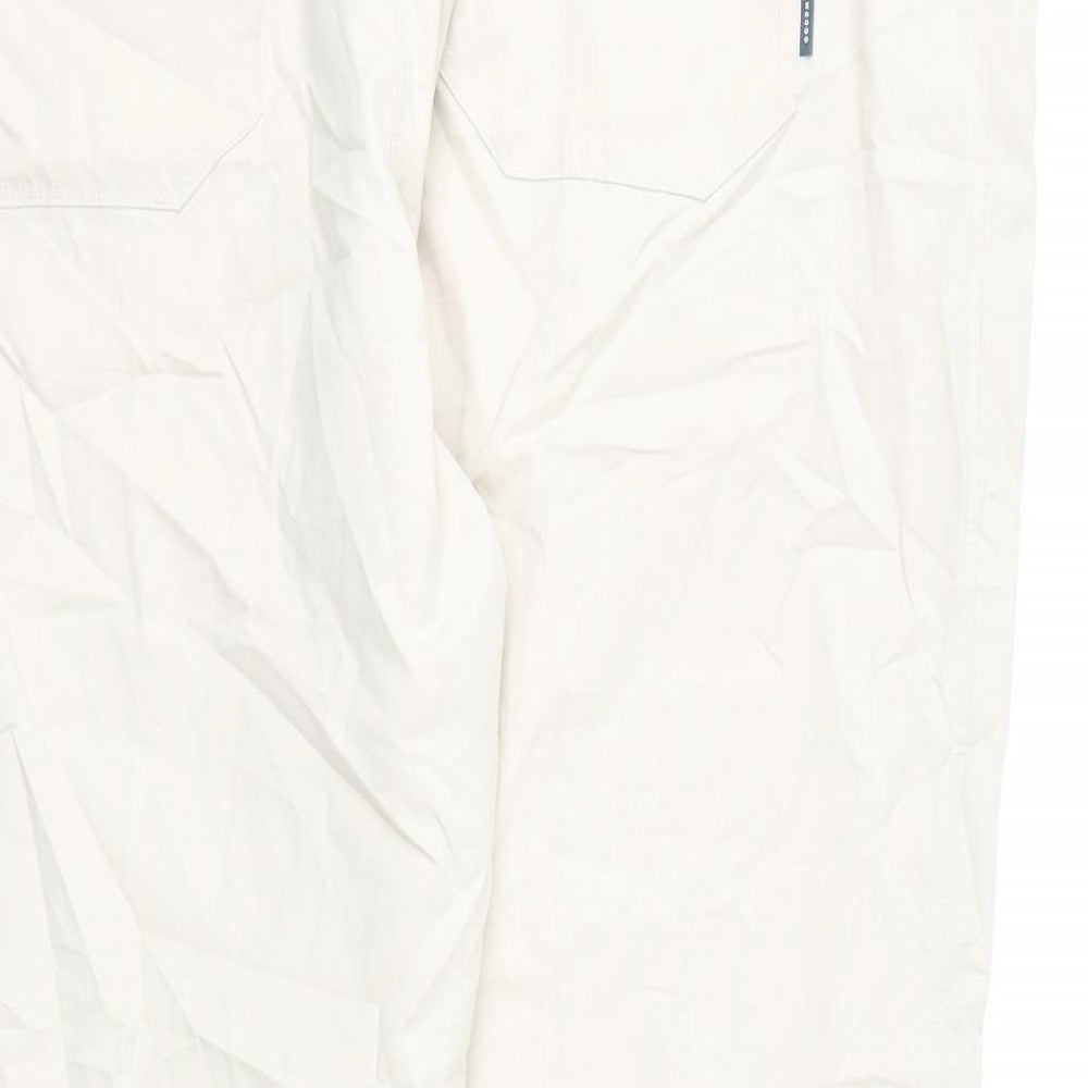 GOODMOVE Womens Beige Polyester Cargo Trousers Size 24 L25 in Regular