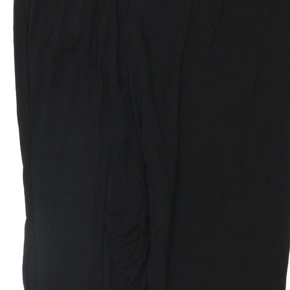 Maine Womens Black Viscose Harem Trousers Size 22 L28 in Regular