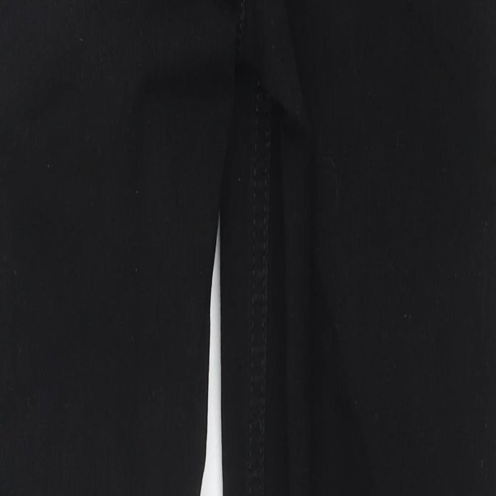 Marks and Spencer Womens Black Cotton Skinny Jeans Size 8 L26 in Regular Zip