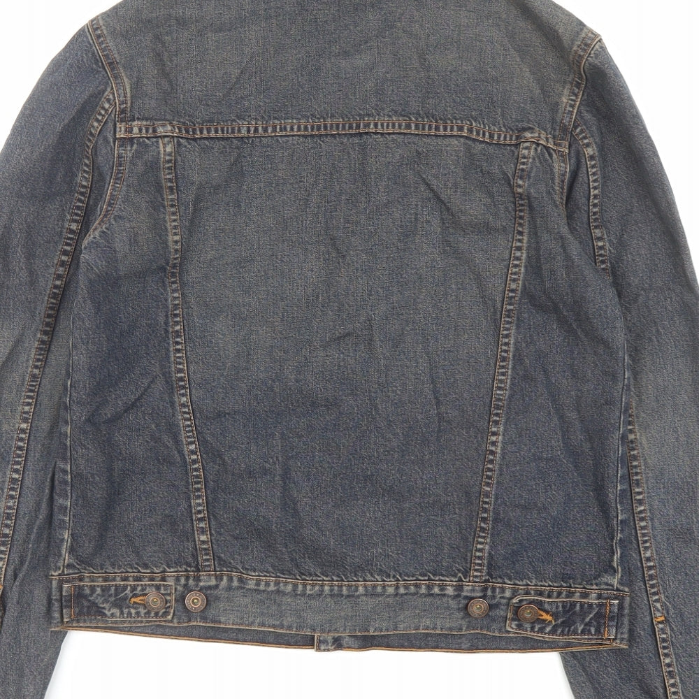 Marks and Spencer Womens Blue Jacket Size 12 Button - Vintage