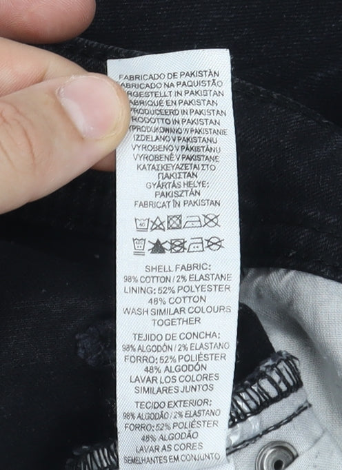 Denim Co Men's Black Slim Jeans W30 L32
