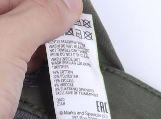 Marks and Spencer Women's Green Skinny Jeans, Size 10