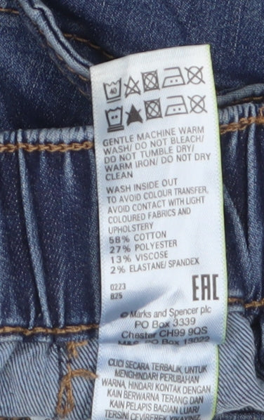 Marks and Spencer Women's Blue Cropped Jeans Size 6