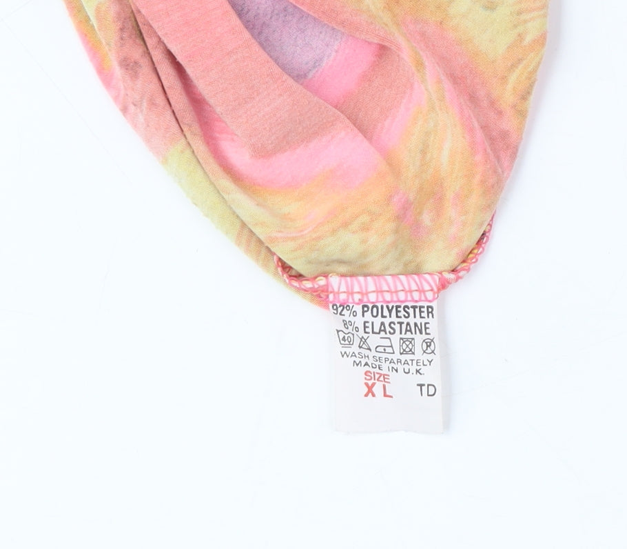 Multicoloured Strapless Dress XL for Women