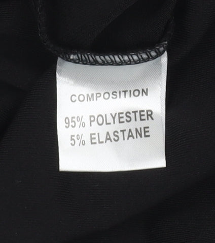 Jeuvre Women's Black Long Sleeve Wrap Blouse UK 16