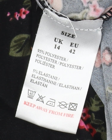 Blue Vanilla Women's Floral Long Sleeve Fit & Flare Dress