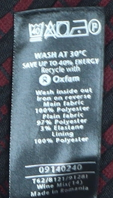 Per Una Women’s Black Striped Pencil Dress Size 14