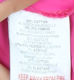 River Island Women's Pink Sleeveless Slip Dress Size 14