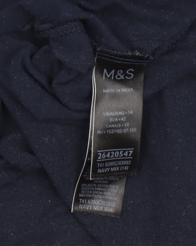 Marks and Spencer Women’s Blue Cotton Camisole Tank