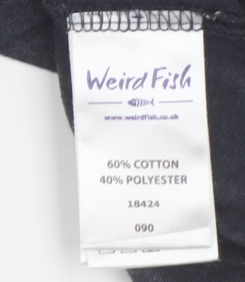 Weird Fish Women's Blue Shift Dress Size 14