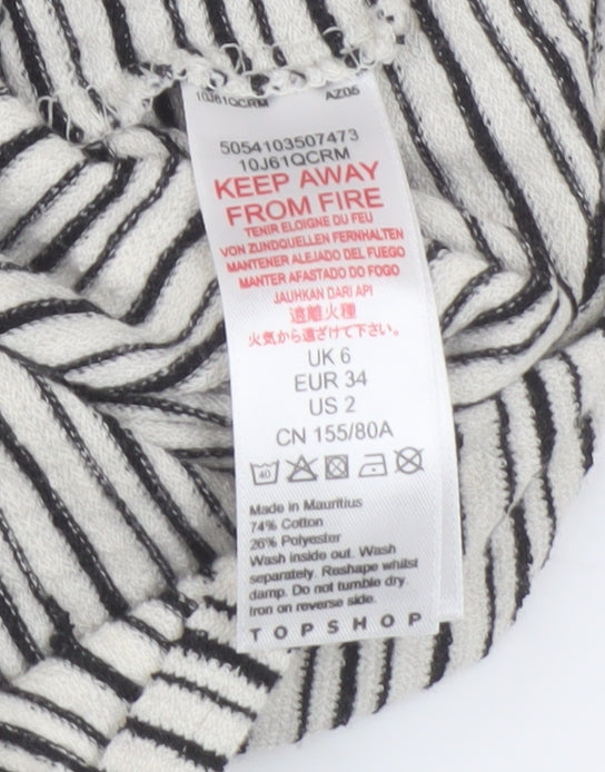 Topshop Women's Multicoloured Striped Tank Dress Size 6