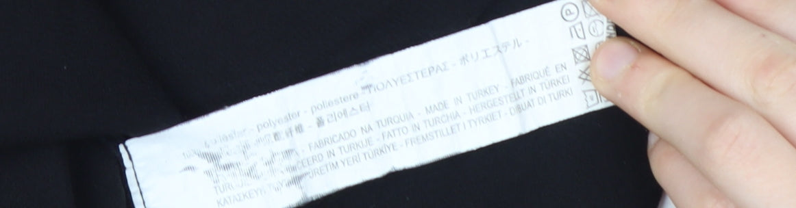 Zara Woman Black Shift Dress, XS, Short Sleeve, V-Neck