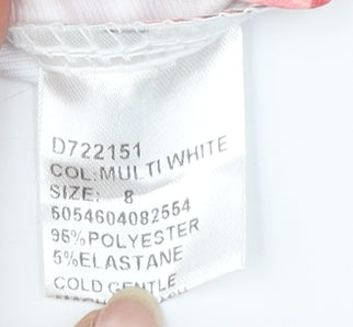 Izabel London Floral A-Line Dress, Multicoloured 8