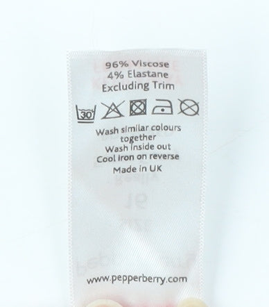 Pepperberry Women's Red Wrap Dress, Size 16