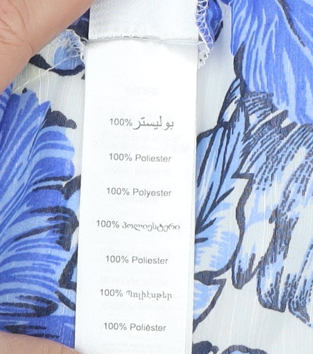 New Look Women's Blue Floral Slip Dress Summer