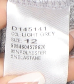 Izabel London Grey Shift Dress, Women, Size 12, Casual