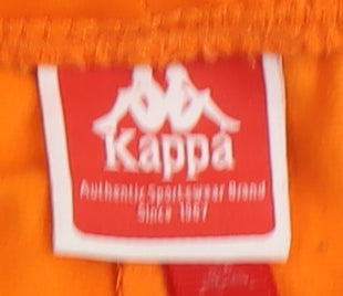 Kappa Unisex Orange Joggers - Size L, Sports