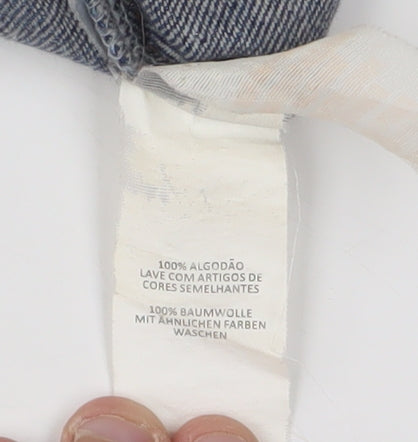 Denim Co Women's Blue Pinafore Dress Size 6