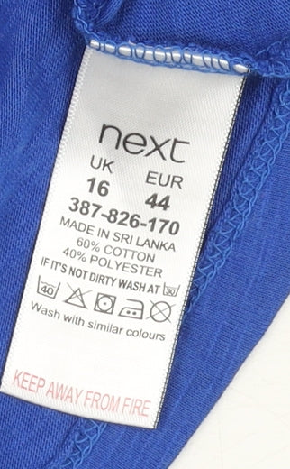 Next Women's Blue Cover Up, Size 16, Adjustable Straps