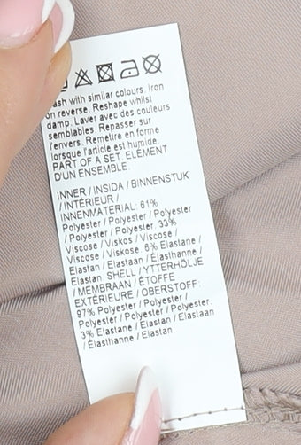 River Island Women's Beige Camisole Tank Top UK 10