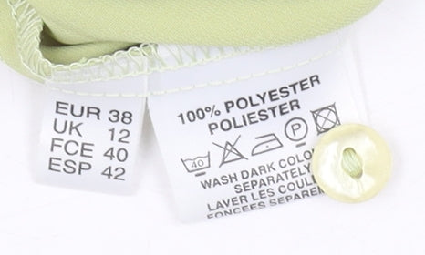 Fosby Women's Green Button-Up Shirt, Size 12