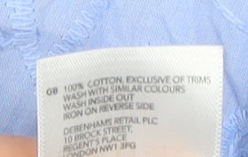 Mantaray Blue Women's T-Shirt - Size 10, Cotton, Casual, Excellent Condition