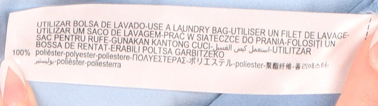 Zara Women's Blue Midi Slip Dress High Neck