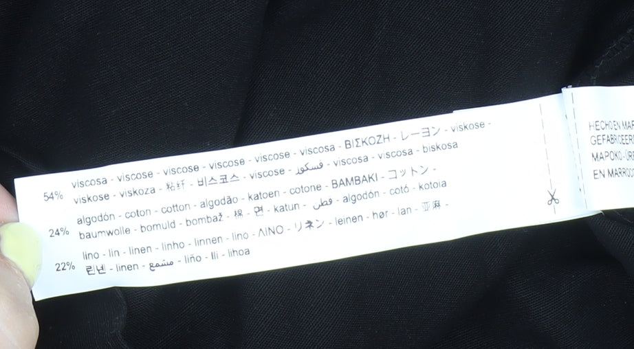 Zara Women's Black Sleeveless Strappy Dress Size 6