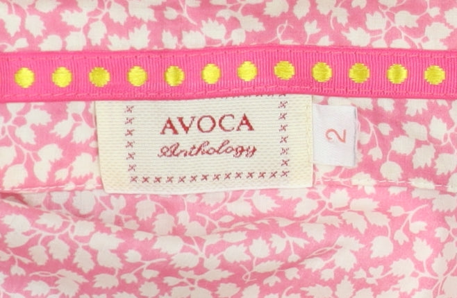 Avoca Women's Floral Button-Up Shirt, Multicoloured, Size 2