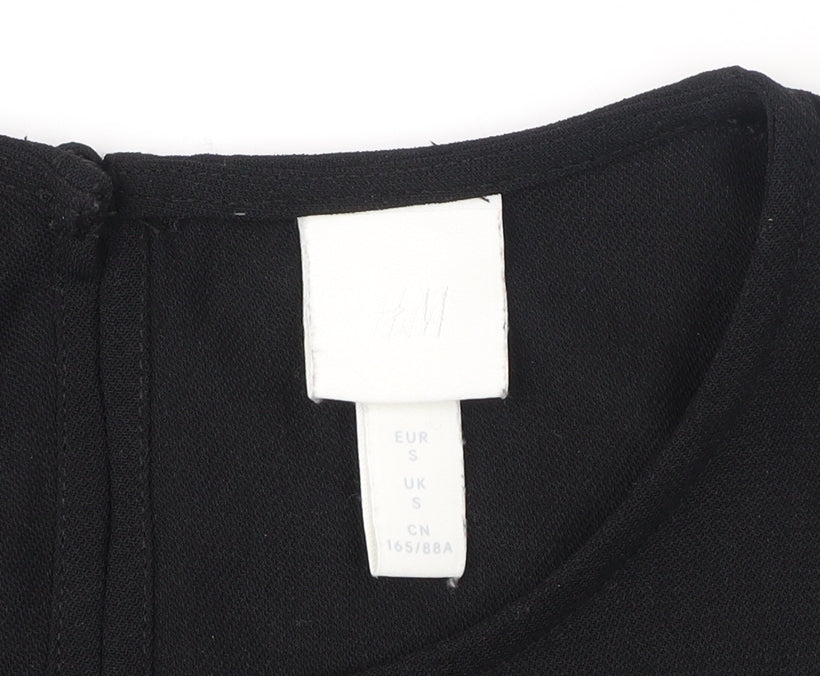H&M Women's Black Long Sleeve Dress Size S