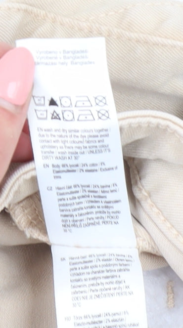 F&F Women's Beige Tapered Jeans - Size 20