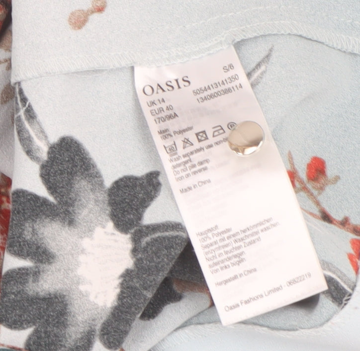 Oasis Women's Floral Blouse, Size 14, Multicoloured