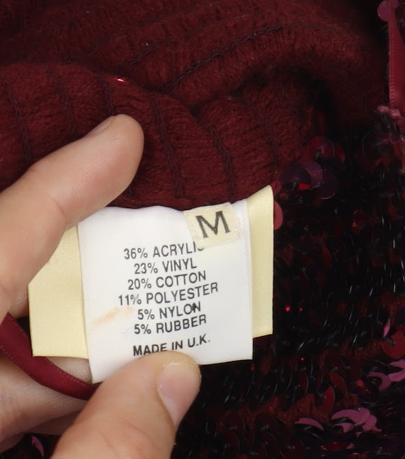 Charlotte Halton Women's Purple Sequin Dress M