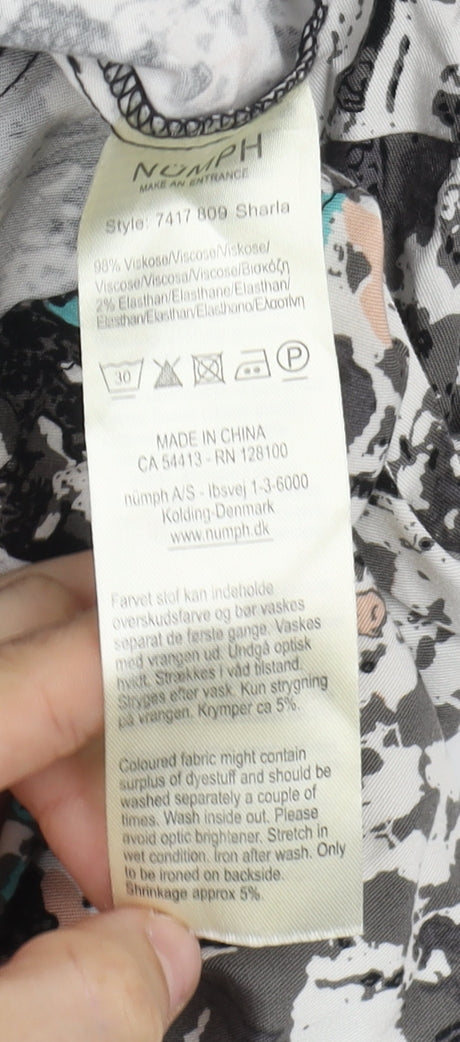 Nümph Women's Multicoloured Collared Dress Size 6