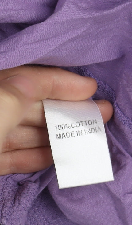 East Women's Purple Shift Sleeveless Dress Size 10