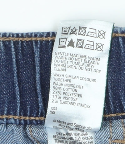 Marks and Spencer Women's Blue Jogger Jeans - Size 14