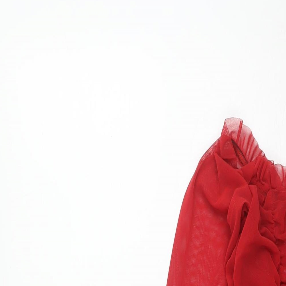 PrettyLittleThing Red Bodycon Dress 10